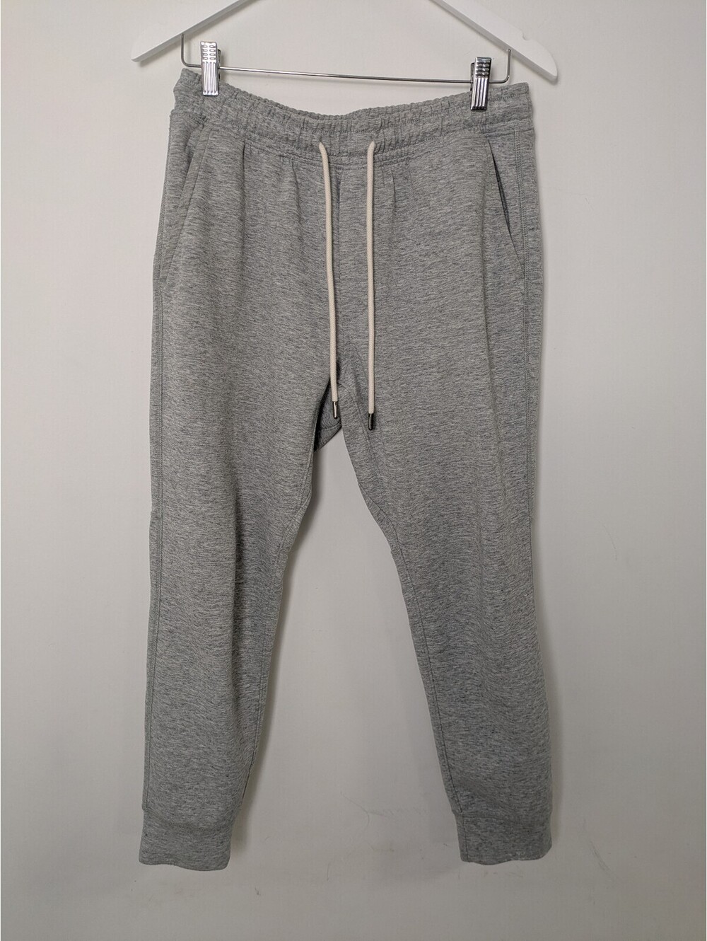 American Eagle AE Heather Gray Fleece Jogger Sweatpants Drawstring – Size M